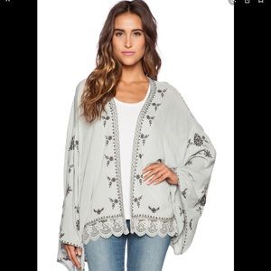 Embroidered Free People Kimono size-small